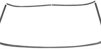 Frontrude Top+side lister 64-68 Mustang