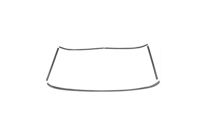 Frontrude Top+side lister 64-68 Mustang