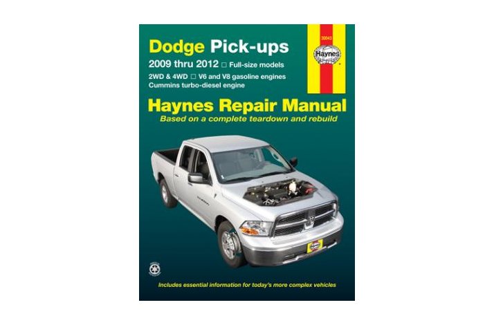 Workshop manual Dodge Full-size PU 2009-12