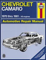 Workshop manual Camaro 1970-81