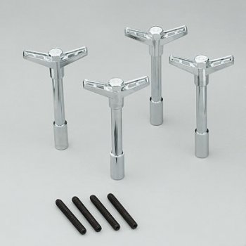 Wing nuts Bowtie Chrome