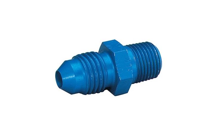 -4 AN to 1/4" NPT Straight Flare to Pipe